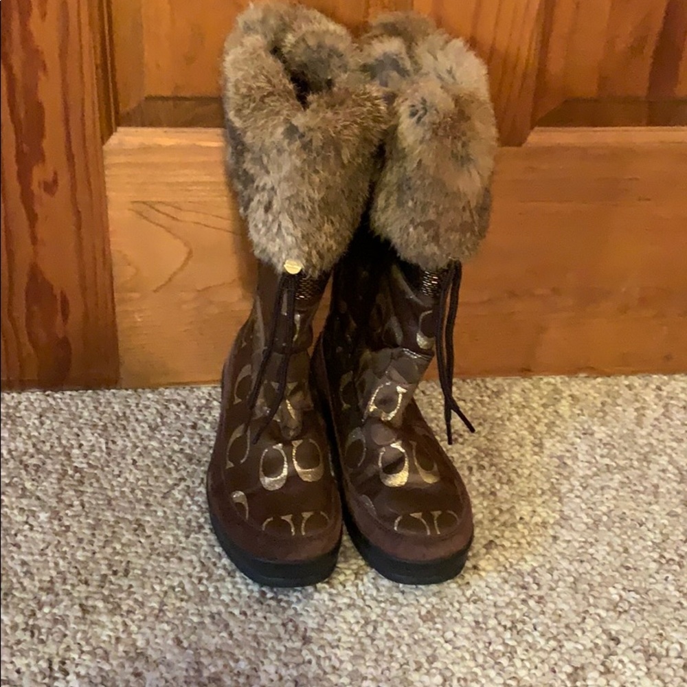 Coach winter boots